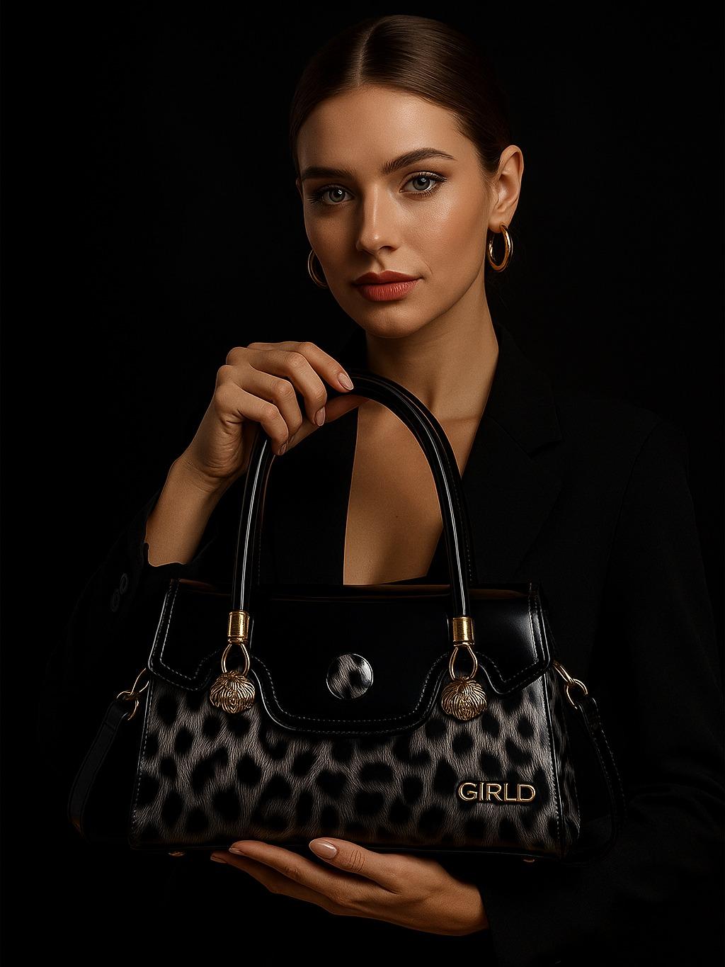 Reina Statement Handbag - Leopard Motif