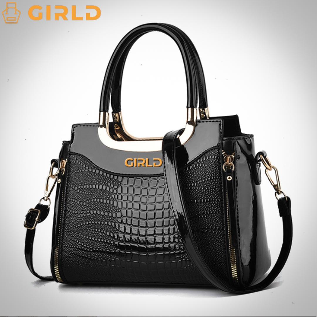 GIRLD Croco Tas Wanita Mewah Premium Model Kulit Buaya Pesta