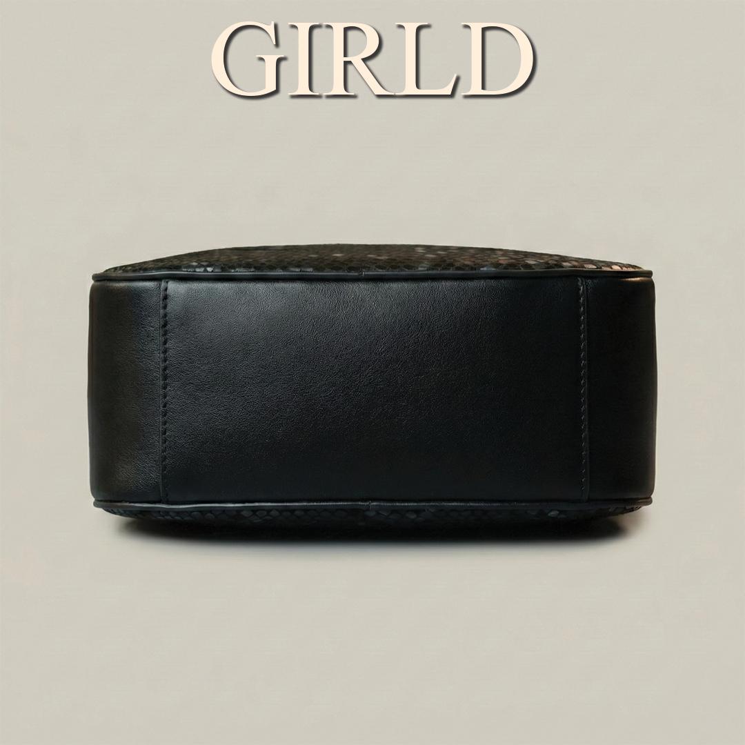 LYRA Exotic Python-Embossed Leather