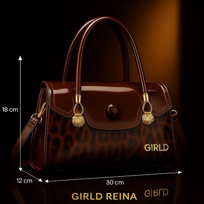 Reina Statement Handbag - Leopard Motif