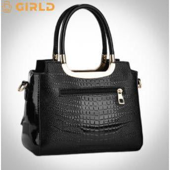 GIRLD Croco Tas Wanita Mewah Premium Model Kulit Buaya Pesta