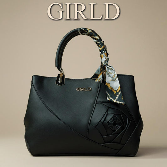 Rosa 3D Flower Handbag with Silk Scarf