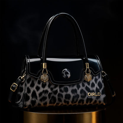 Reina Statement Handbag - Leopard Motif