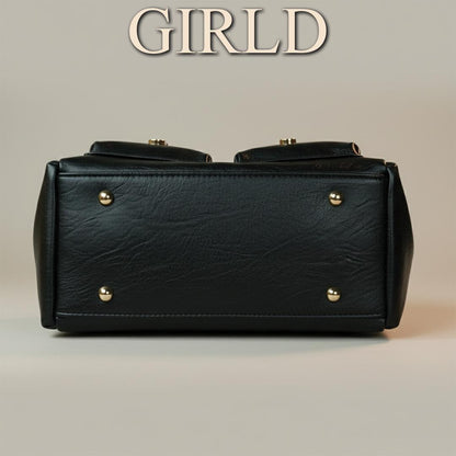 Ella Multi-Pocket Pebbled Handbag