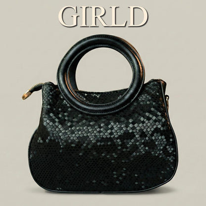 LYRA Exotic Python-Embossed Leather