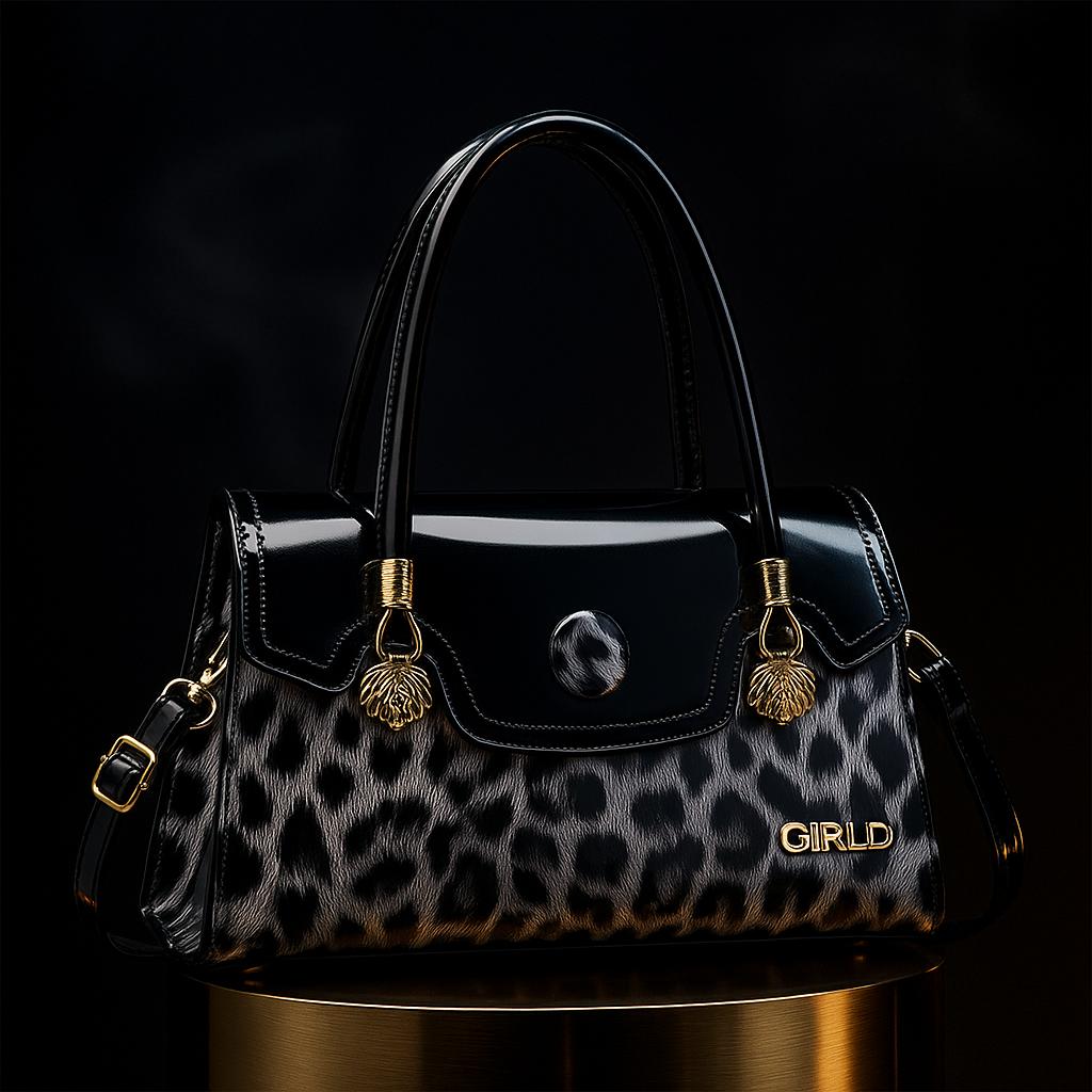 Reina Statement Handbag - Leopard Motif