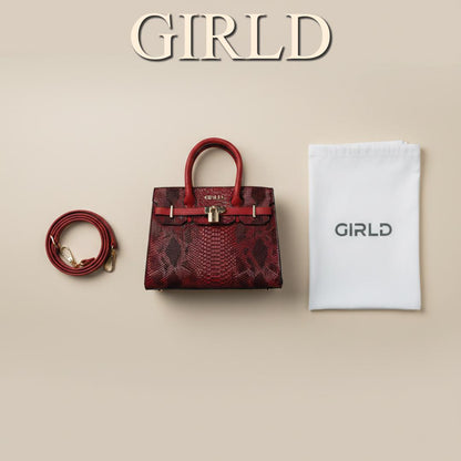 Pyra Python Padlock Handbag